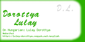 dorottya lulay business card